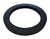 Caral rozet voor inbouw kraangedeelte mat zwart